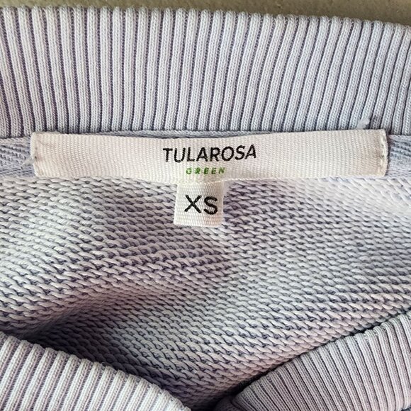 Tularosa Green Revolve Womens XS Sweatshirt The Kelly Henley Baby Blue - Picture 6 of 9